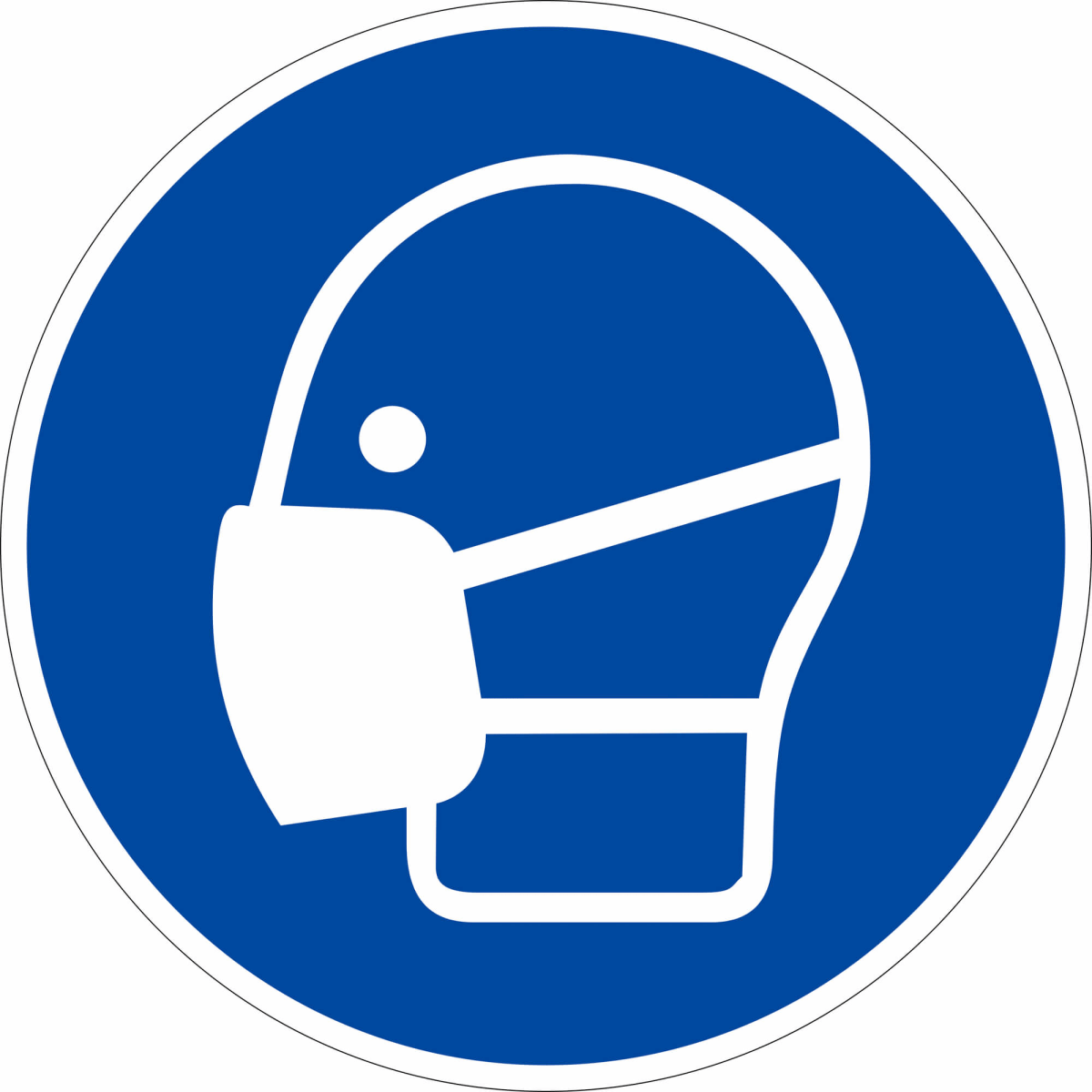 Gebotszeichen Atemmaske Tragen Gebotsschilder ISO 7010