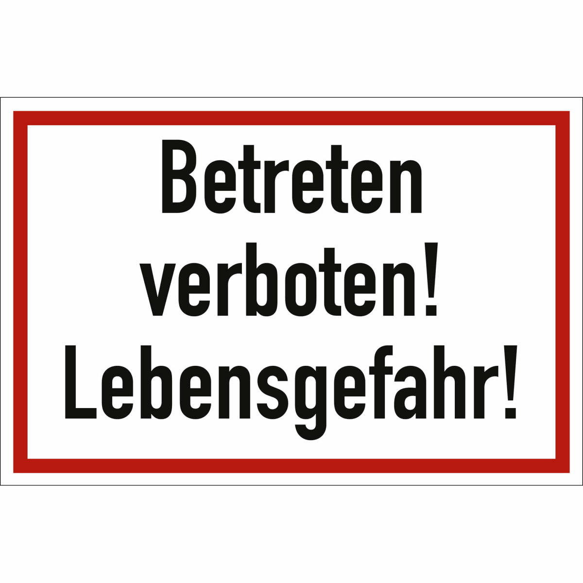 UV-Druck Schild Schild Privatgrundstück Alu-Verbund 450x300mm - Betreten Und Parken Verboten Betreten Verboten Schild