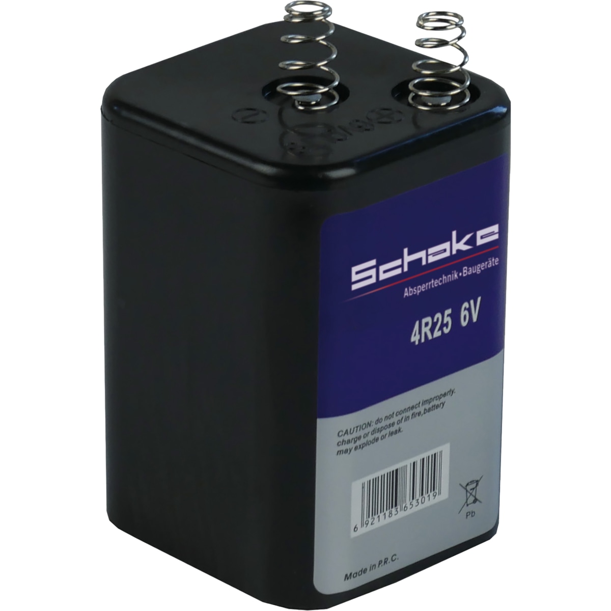 Blockbatterie 6V/9Ah – IEC 4R25, Quecksilberfrei, Hohe Belastbarkeit Für Warnleuchten & Geräte