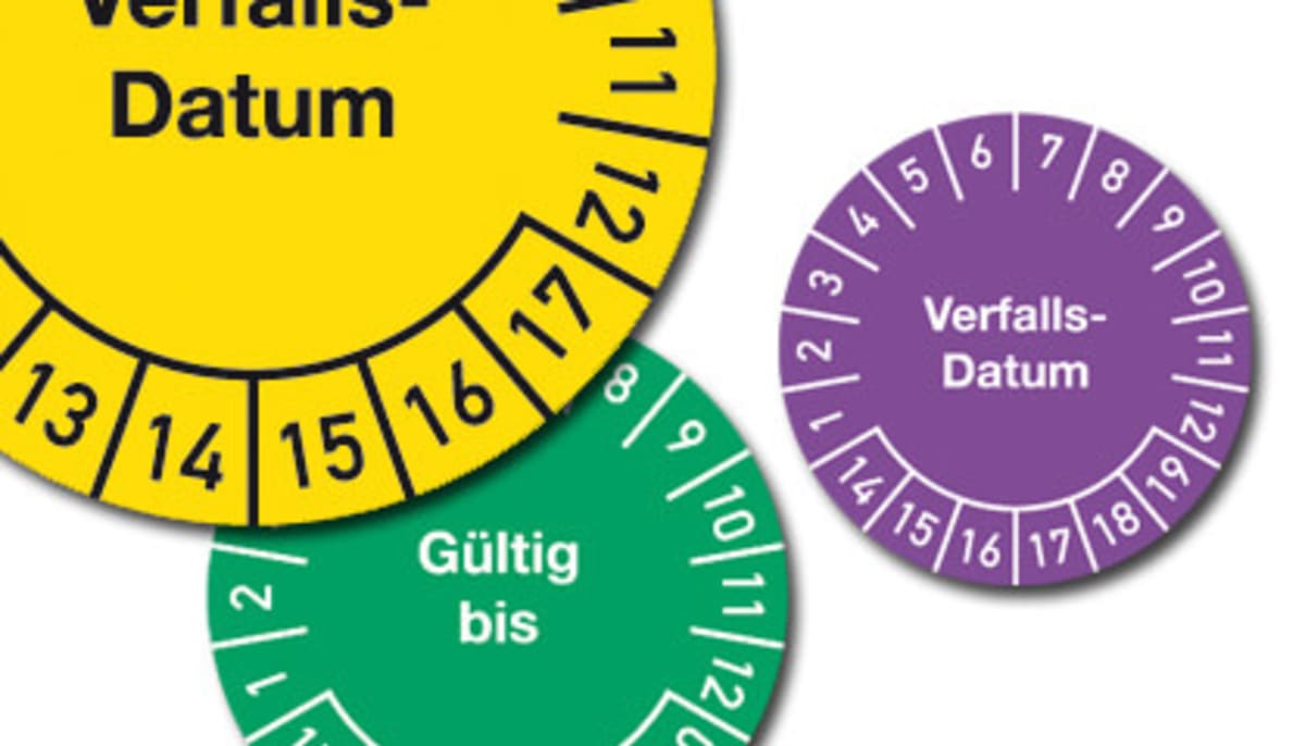 Aufkleber für - Verfallsdatum- und Etiketten