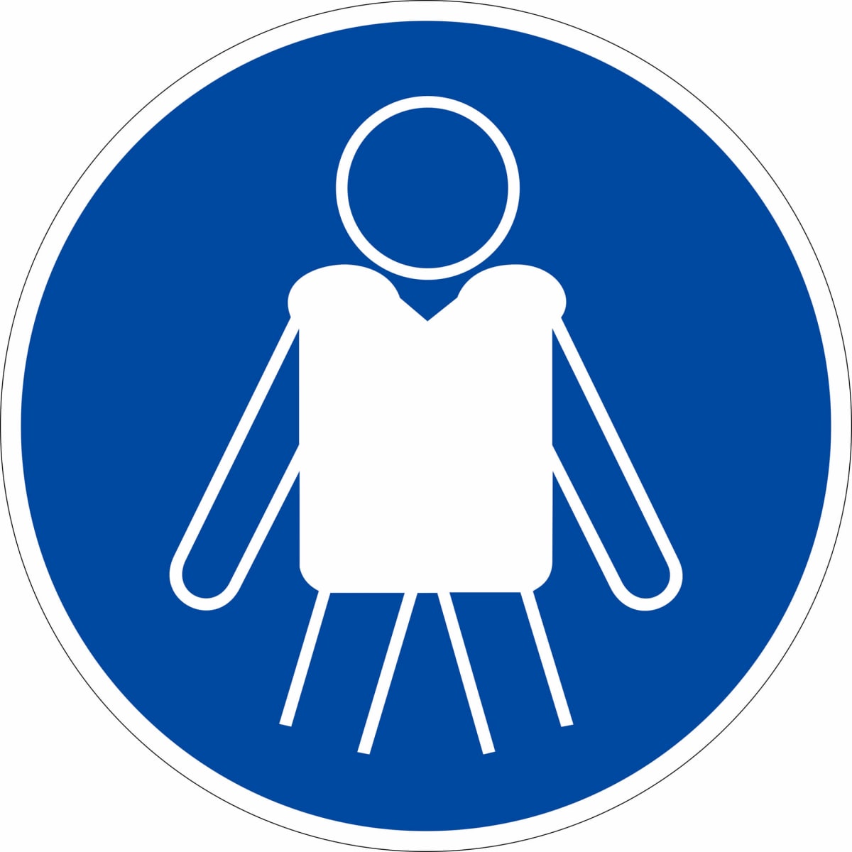 Vsafety Gebotszeichen „Diese Tür Muss Geschlossen Gehalten Werden“ – 150x200 Mm, Blau, Starrer Kunststoff, EN ISO 7010