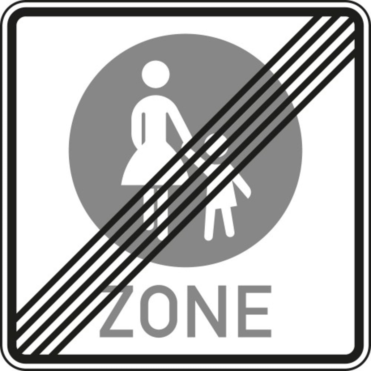 Aneinander vorbei oder die Annäherung Fußgängerzone - Ende