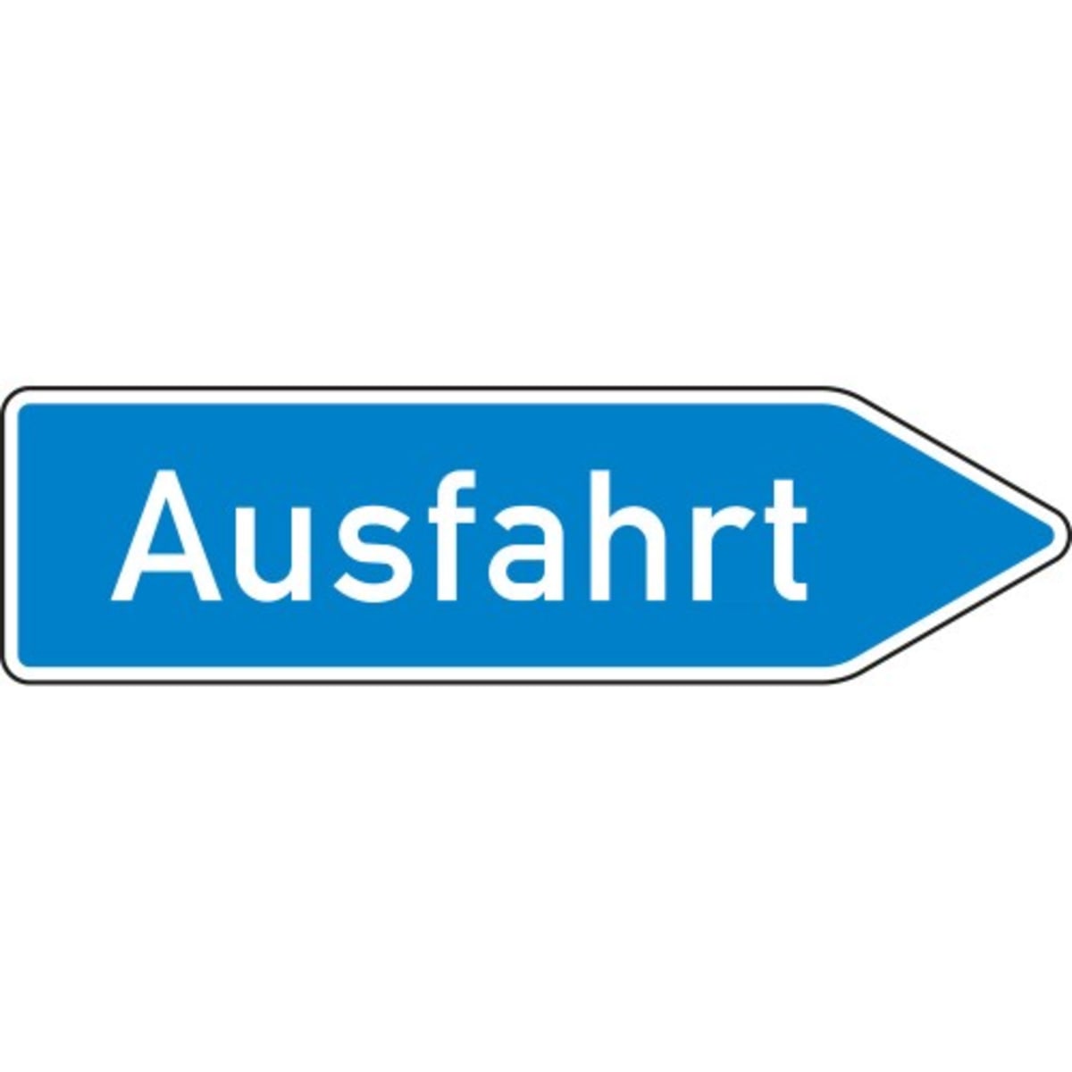 Achtung Ausfahrt Schild | Schilder, Textildruck & Stickerei Onlineshop