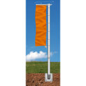 Fahnenmast mit verstärktem  Ausleger