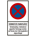 Absolutes Haltverbot mit Text nach Ihren Angaben