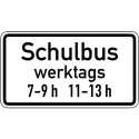 Zusatzzeichen Schulbus Zusatzschild mit VZ 1042-36