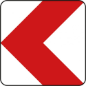 VZ 625-10 Richtungstafeln in Kurven linksweisend