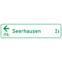 Radwegschild - Tabellenwegweiser