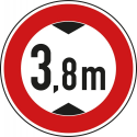 VZ 265 Verkehrsschild Durchfahrtshöhe