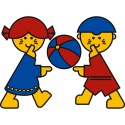 Spielplatzschild mit Text / Symbol nach Ihren Angaben