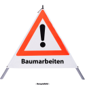 Faltsignal Baumarbeiten - Achtung Gefahrenstelle