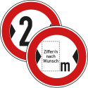 VZ 264 - Verkehrsschild Tatsächliche Breite