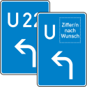 VZ 460-10 Schild Bedarfsumleitung Vorankündigung