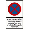Absolutes Haltverbot mit Text nach Ihren Angaben