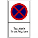 Absolutes Haltverbot-Schild selbst gestalten