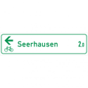 Radwegschild - Tabellenwegweiser