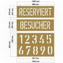 Schablonensatz 2 (8 teiliges Set)