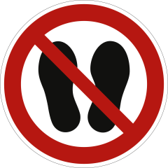 Betreten der Fläche verboten nach ISO 7010 (P 024) Betreten der Fläche verboten nach ISO 7010 (P 024)