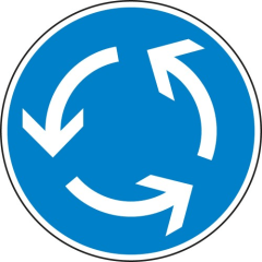 VZ 215 Verkehrsschild Kreisverkehr VZ 215 Verkehrsschild Kreisverkehr
