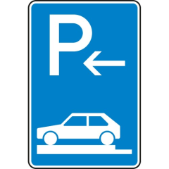 Verkehrszeichen 315-82 Parken auf Gehwegen Schild (Ende) Verkehrszeichen 315-82 Parken auf Gehwegen Schild (Ende)