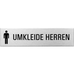 Textschild+Symbol - Umkleide Herren