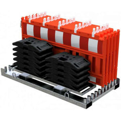 10er WACHTWERK X® NOX Absperrschranken-Set | rot | mit Fußplatten-29432-qdtkdi-1716972735207