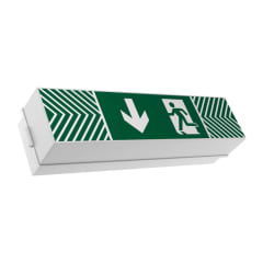 Fluchtwegleuchte HELSINKI, flache Abdeckung (Wand), Notleuchte von 7L-Schutzlicht