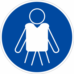 Vsafety Gebotsschild 'Diese Tür Muss Geschlossen Bleiben' – 100x100 Mm, Blau, Kunststoff, Selbstklebend