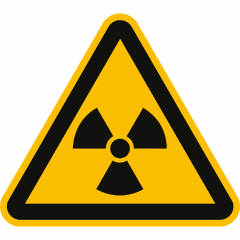 Warnung vor radioaktiven Stoffen oder ionisierenden Strahlen nach ISO 7010 (W 003) Warnung vor radioaktiven Stoffen oder ionisierenden Strahlen nach ISO 7010 (W 003)