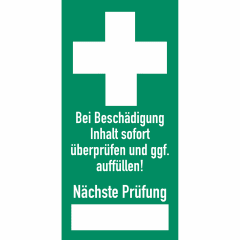 Prüfsiegel für Erste-Hilfe-Einrichtung Prüfsiegel für Erste-Hilfe-Einrichtung