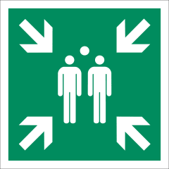 Sammelstelle nach ISO 7010 (E 007)