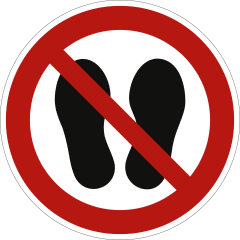 Betreten der Fläche verboten nach ISO 7010 (P 024) Betreten der Fläche verboten nach ISO 7010 (P 024)