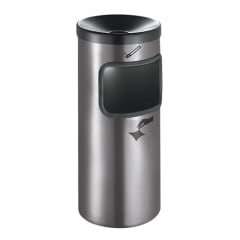 Abfalleimer inkl. Ascher RONDO KOMBI zur Wandmontage - Inhalt 10 Liter Abfalleimer inkl. Ascher RONDO KOMBI zur Wandmontage - Inhalt 10 Liter