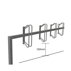 Fahrradständer / Reihenparker mit 6 Plätzen Fahrradständer / Reihenparker mit 6 Plätzen