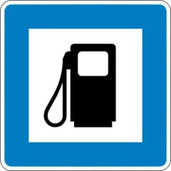 VZ 365-52 Autobahn-Hinweisschild Tankstelle VZ 365-52 Autobahn-Hinweisschild Tankstelle