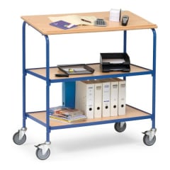 Rollpult mit geneigter Schreibfläche und 2 verstellbaren Böden - Breite 1100 mm  - Tragkraft 100 kg