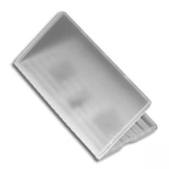 Schildträger für Rohrleitungsschild aus Kunststoff zur Befestigung von Rohrleitungsschildern