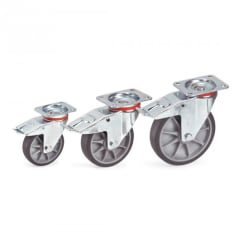 Lenkrolle TPE (thermoplastisches Elastomer) mit Feststeller