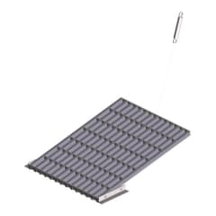 Plattformbetätigung für Industrie-Notduschen aus Metall mit Zugfeder und Seil