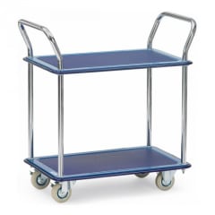 Ganzstahlwagen mit 2 Böden - Tragkraft 120 kg