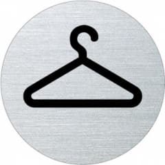 Piktogramm - Garderobe Motiv 1  (rund) Piktogramm - Garderobe Motiv 1  (rund)