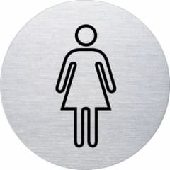 Piktogramm - Damen (rund, Motiv 2) Piktogramm - Damen (rund, Motiv 2)
