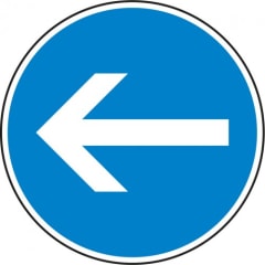 VZ 211-10 Verkehrsschild Fahrtrichtung hier links