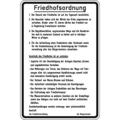 Friedhofsordnung (Variante 1)