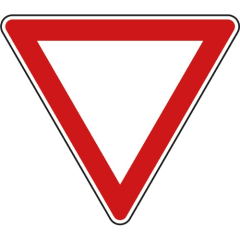 VZ 205 Vorfahrt gewähren Schild VZ 205 Vorfahrt gewähren Schild mit rotem Rand