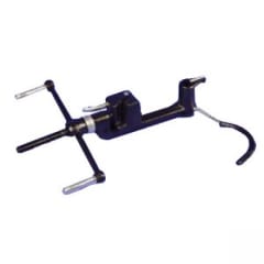 Spann- und Abschneidegerät für Stahlband in schwarzer Ausführung mit Handgriff