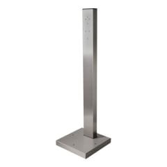 Standfuß Modell RONDO quadratisch aus Metall mit stabilem Sockel