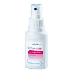 Flasche Wund-Desinfektion octenisept von schülke, schmerzfrei und farblos