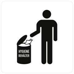 Piktogramm Hygienebehälter Piktogramm Hygienebehälter