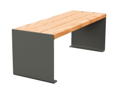 Holzbank Kube - ohne Rückenlehne